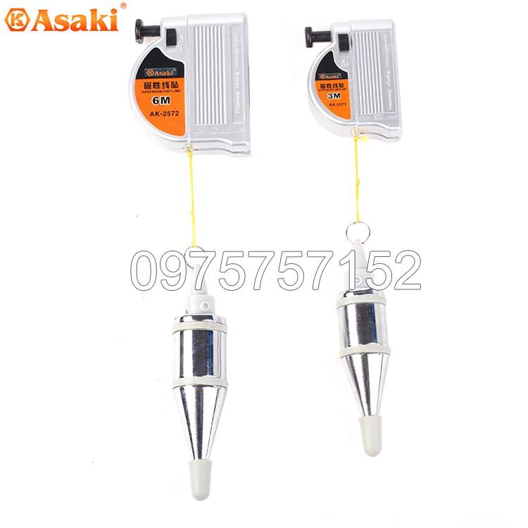 Quả dọi có từ tính 6m Asaki AK-2572 (Lập lòn từ tính)