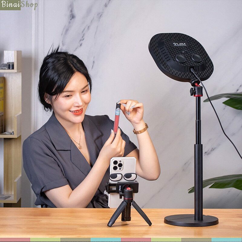 Ulanzi Vijim K7 - Đèn LED Để Bàn Hỗ Trợ Làm Vlog, Video Youtube- Hàng chính hãng