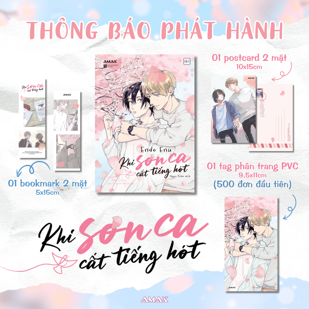 Sách - Khi Sơn Ca Cất Tiếng Hót - Tặng Kèm Bookmark + Postcard Hai Mặt + Tag Phân Trang PVC
