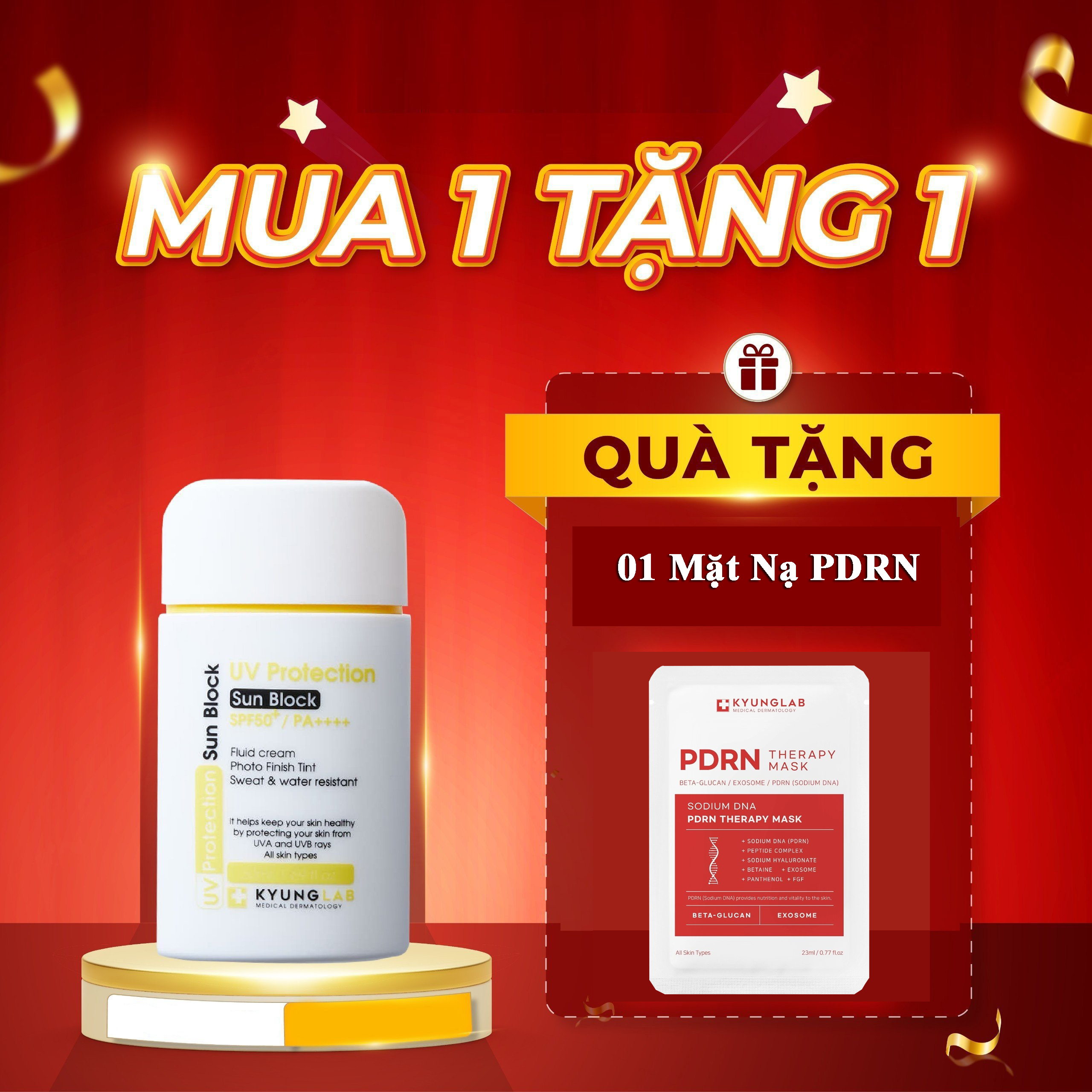Kem chống nắng 6 màng lọc Kyung Lab UV Protection Sun Block SPF 50+/PA++++ 50ml