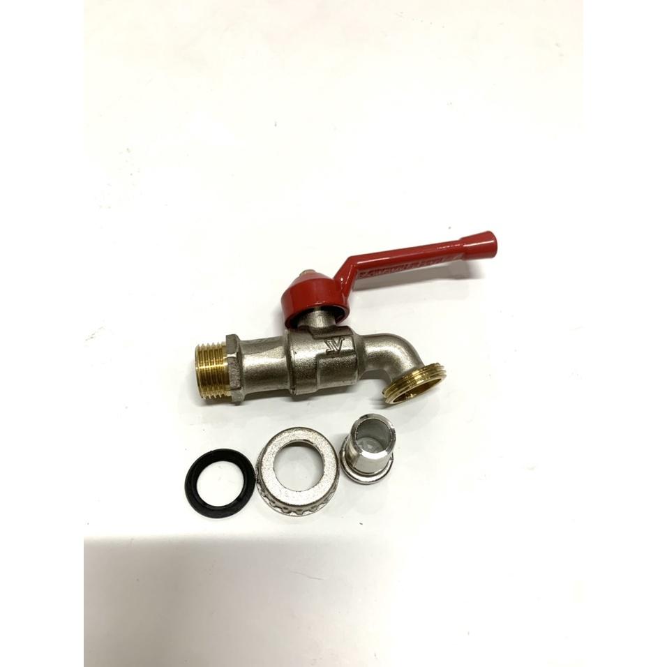 Vòi Hồ , Vòi Rửa Tay, Vòi Máy Giặt SanWa Thân Đồng Đít Đồng 21mm và 27mm