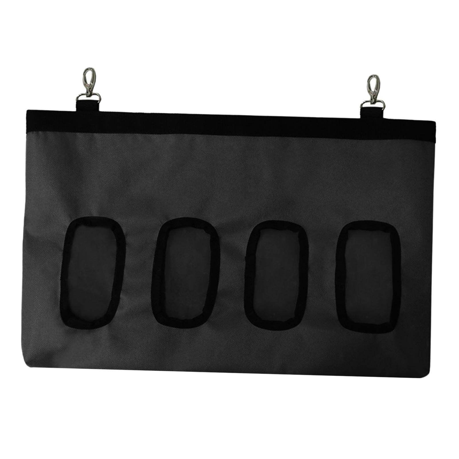 Hay Bag Hanging Pouch Feeder Holder Dispenser for Rabbit Guinea Pig Black