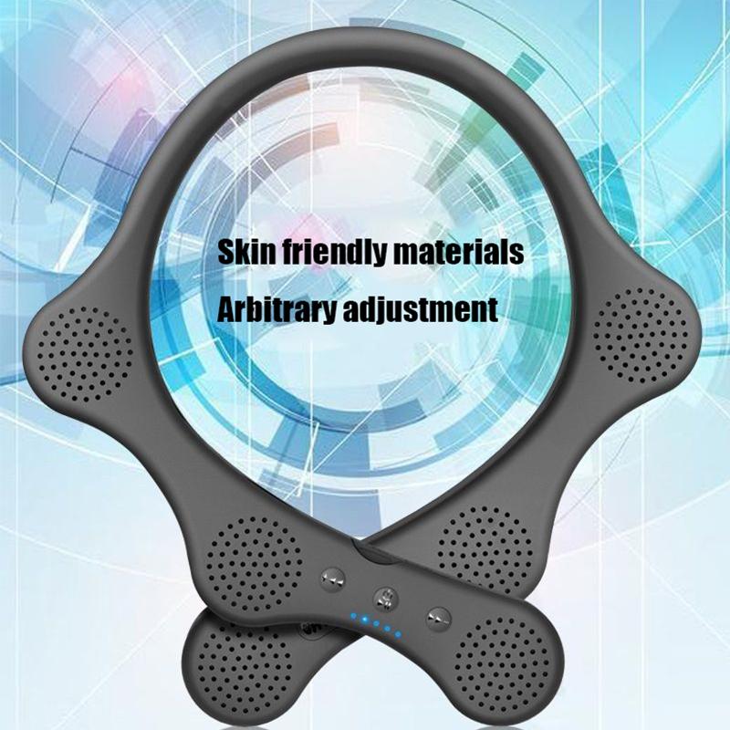 Loa bluetooth áo cổ bluetooth loa không dây nhà ngoài trời 6 máy nghe nhạc sừng toàn diện âm thanh vòm với micrô màu: màu đen