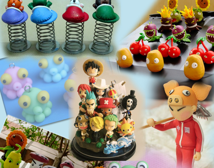Bộ đồ chơi đất sét Nhật A kèm dụng cụ nặn, hộp màu để làm tượng chibi, đồ chơi, móc khoá