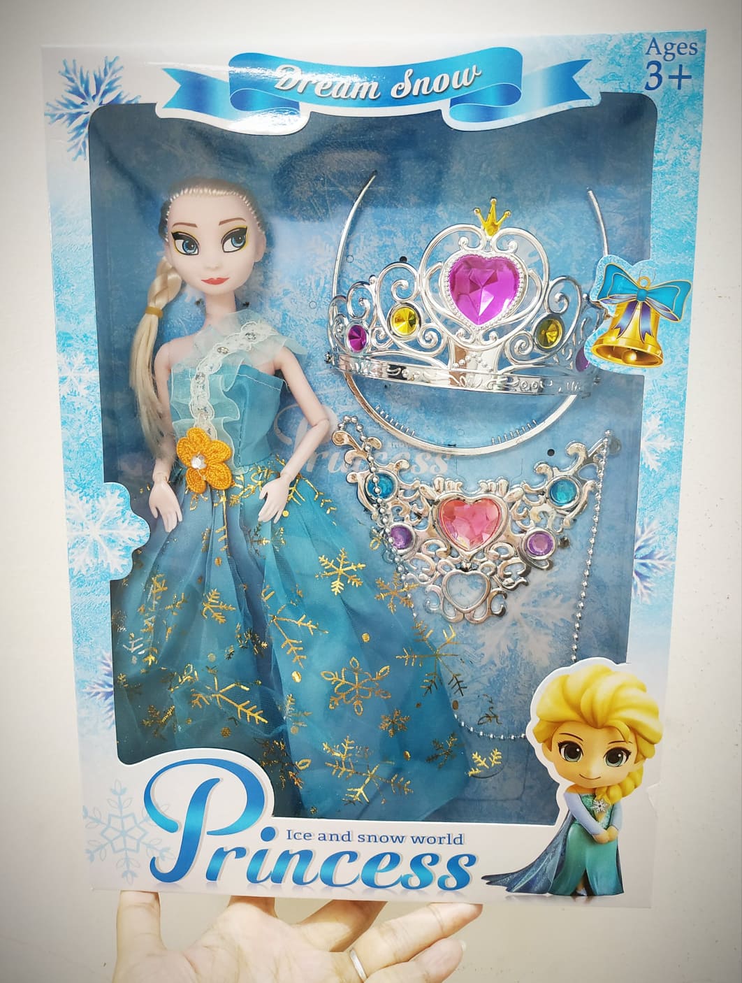 Đồ chơi búp bê Nữ hoàng băng giá Elsa Frozen có khớp thay đổi tư thế linh hoạt kèm phụ kiện dự dạ hội