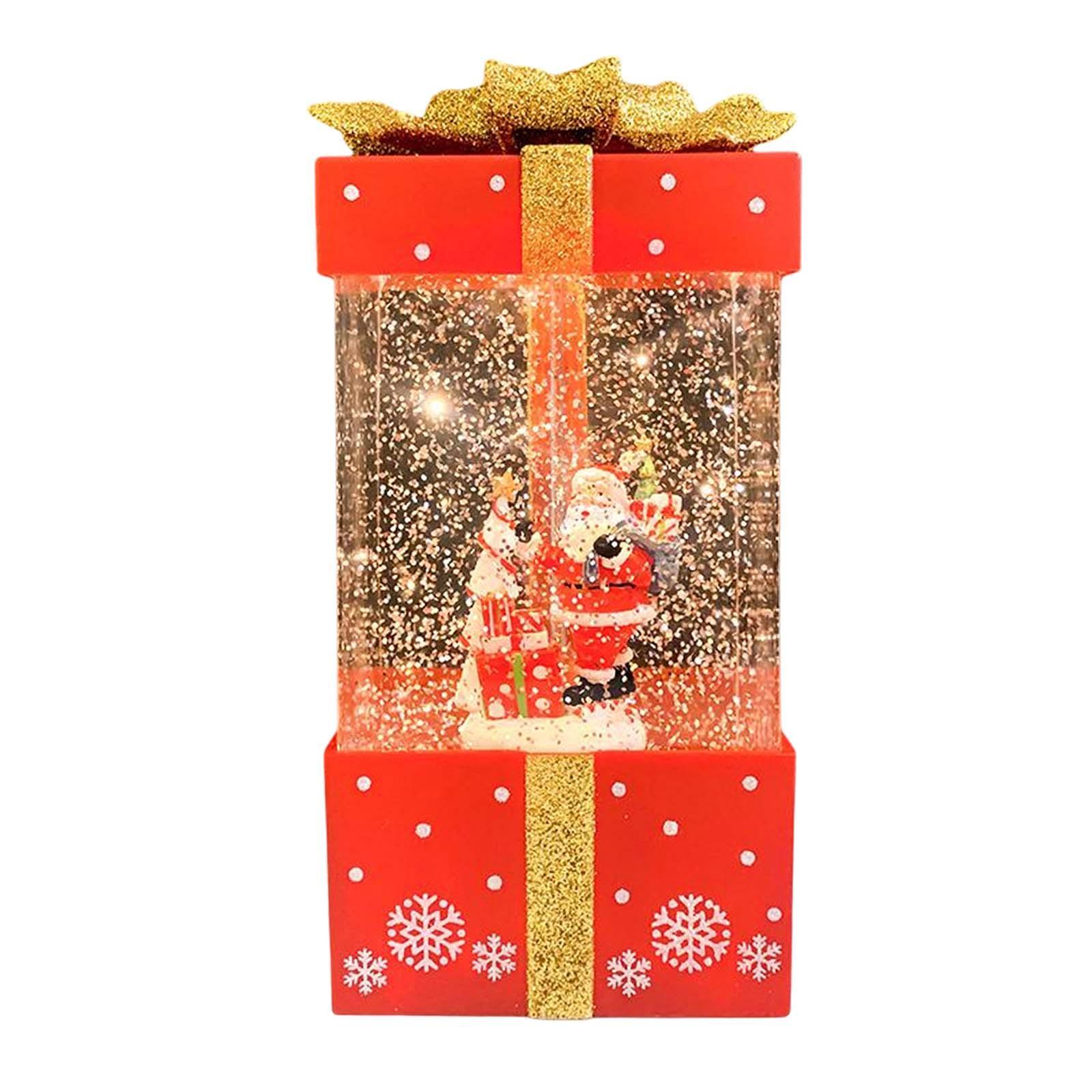 Christmas Music Box Lantern Christmas Scene for Home Decor Birthday Gift