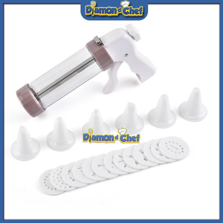 Bộ Cookies Press 12 Mặt Hoa + 6 Đui Tạo Hình