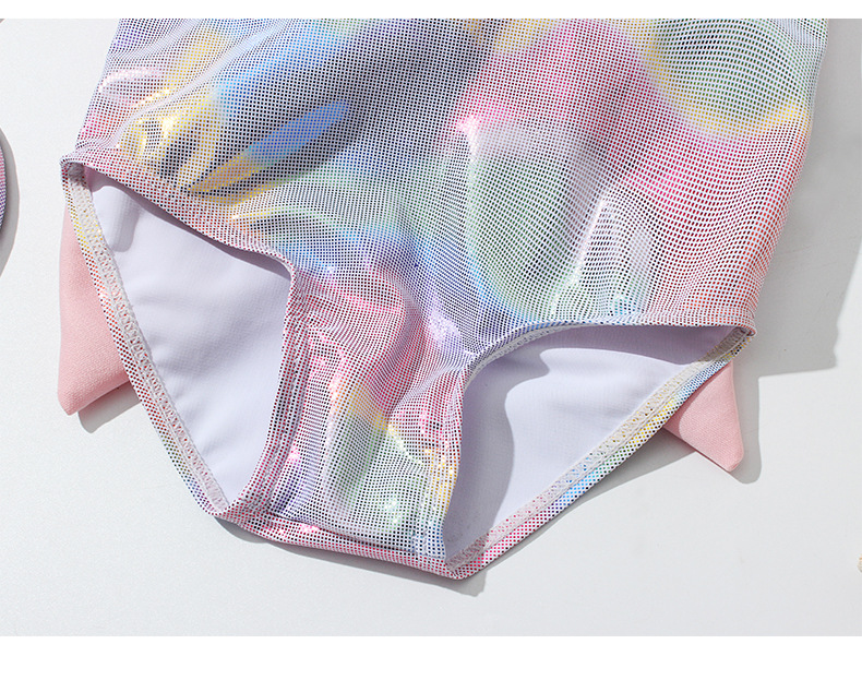 Đồ bơi bé gái Bikini một mảnh thiết kế nơ đính kèm vải lưới siêu dễ thương cho bé gái từ 7kg đến 25kg