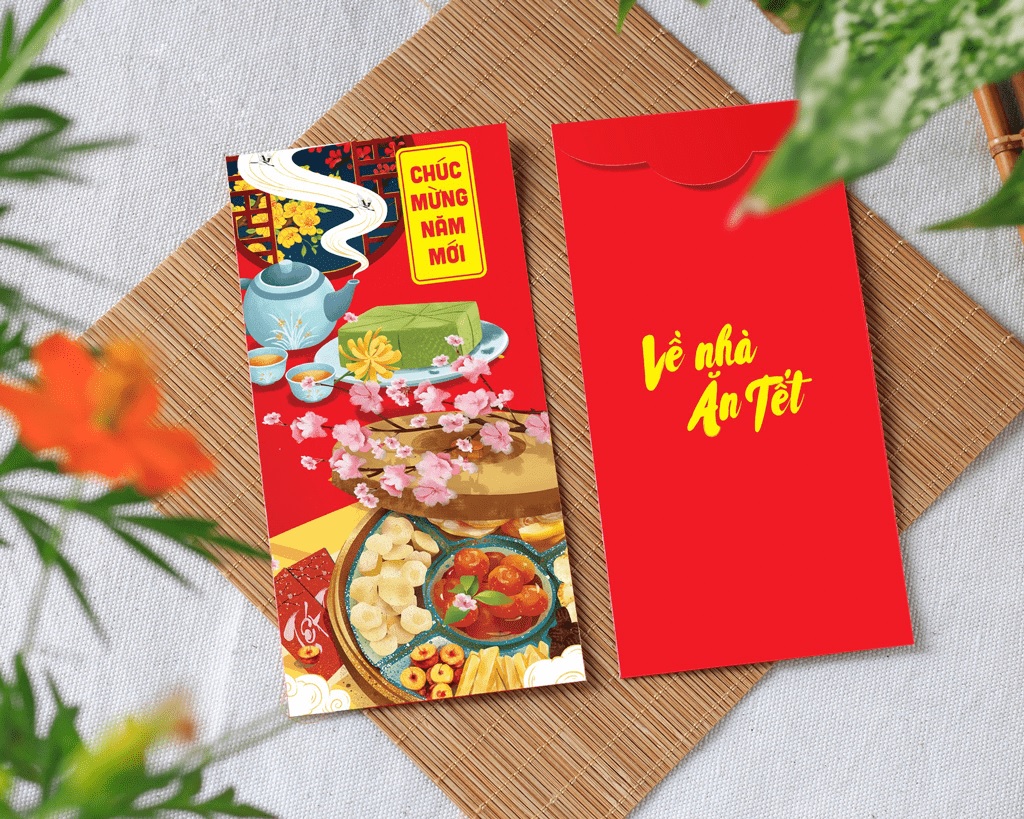 Xấp 100 Bao Lì Xì - Mẫu Ngẫu Nhiên