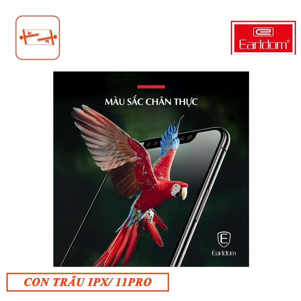 Cường Lực dành cho IPHONE X/ 11 PRO (Đen) Con Trâu Earldom Hàng chính hãng