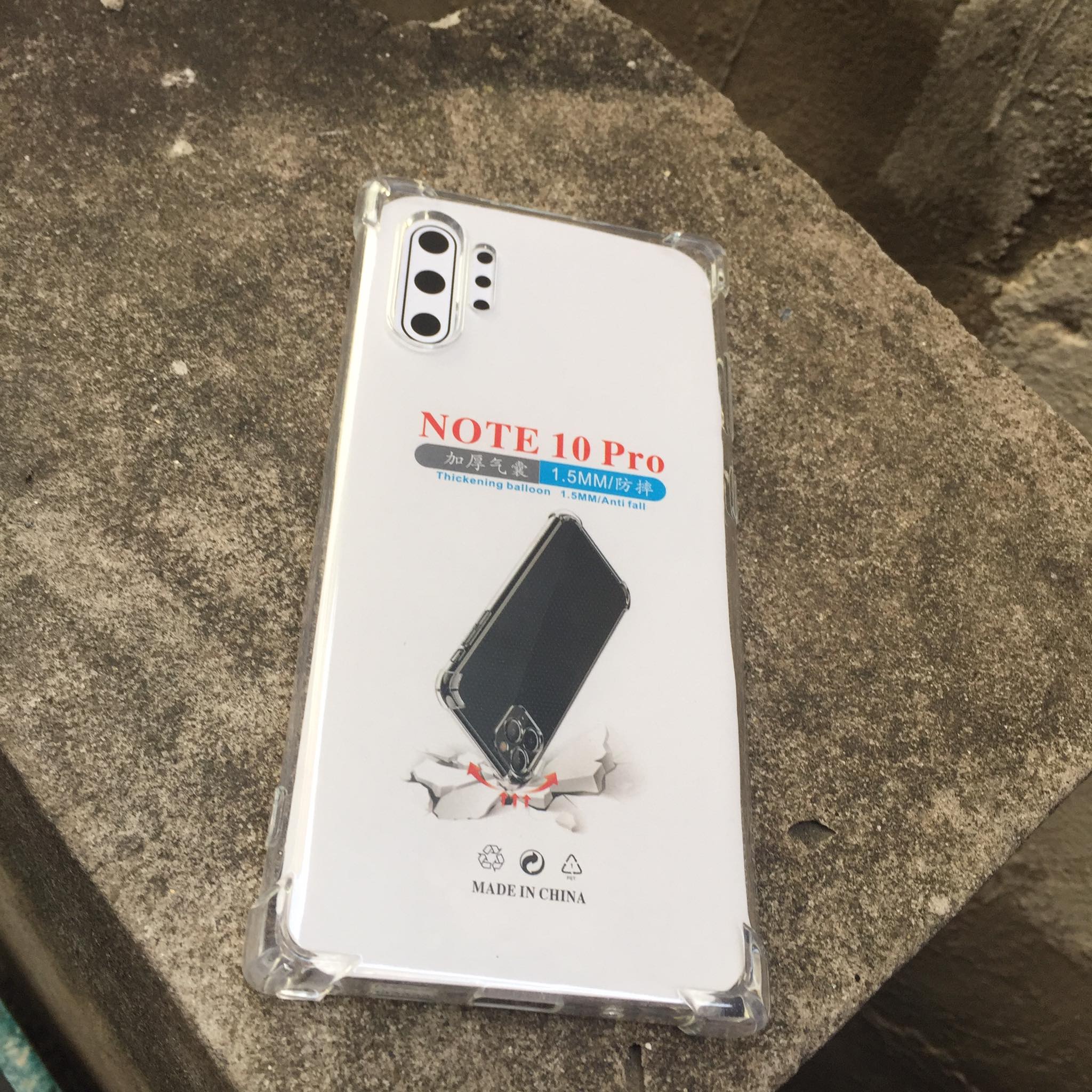 Ốp lưng silicon cho Samsung Galaxy Note 10 Plus - chống sốc gờ cao 4 góc trong suốt