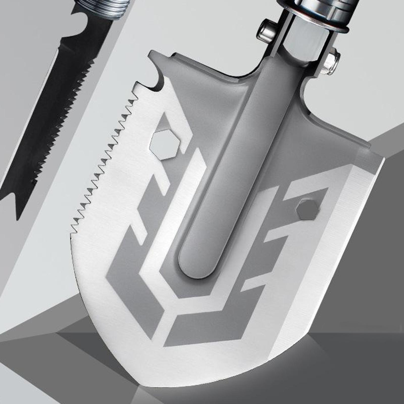 Folding Shovel, Portable Multi-Tool Tactical Entrenching Tool for Outdoor, Camping, Hiking