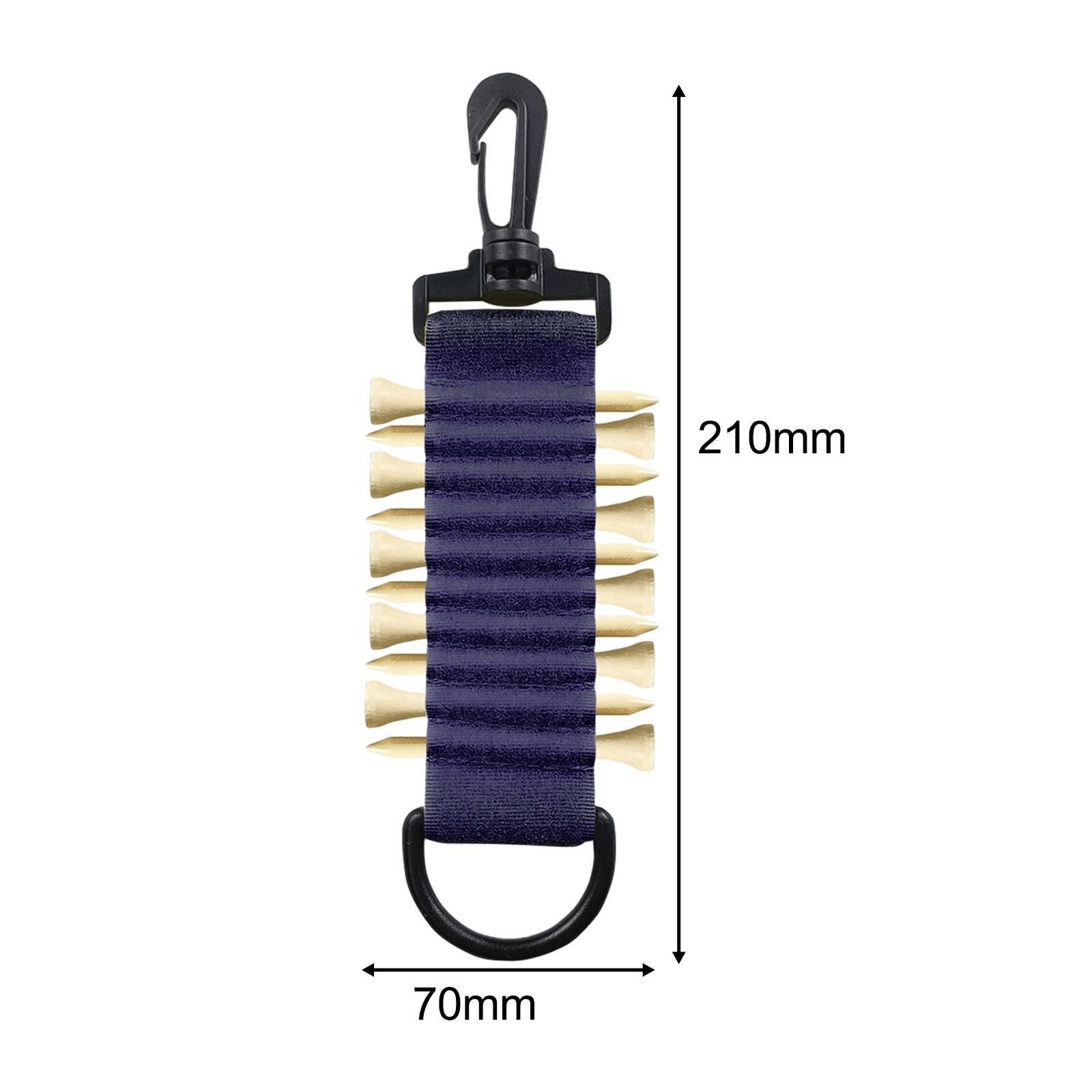 Golf Tee Holder Portable to Attach to Golf Bag Golf Tees Storage 10 Golf Tees Golf Tee Carrier for Golf Carts Driving Hitting
