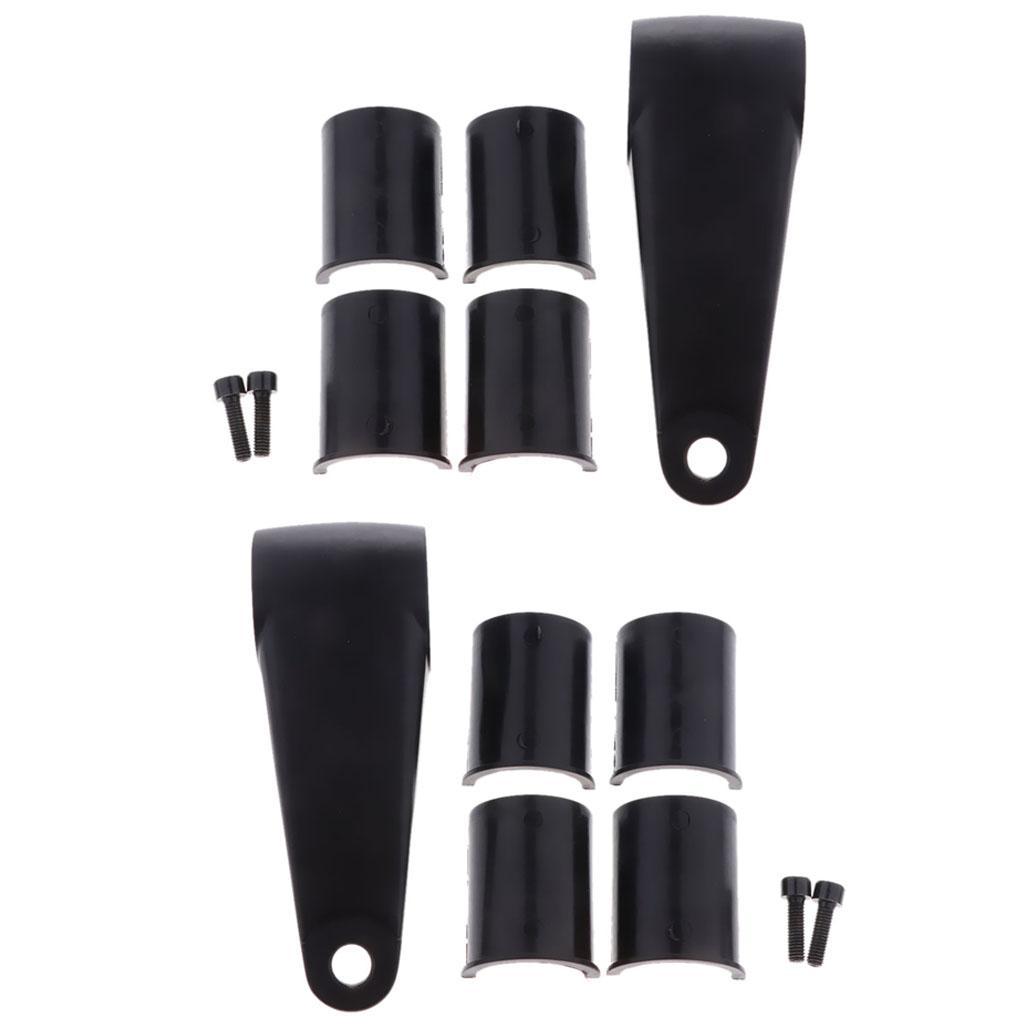 Motorcycle Black Billet Aluminum Headlight Fork Mounting Brackets Kits for