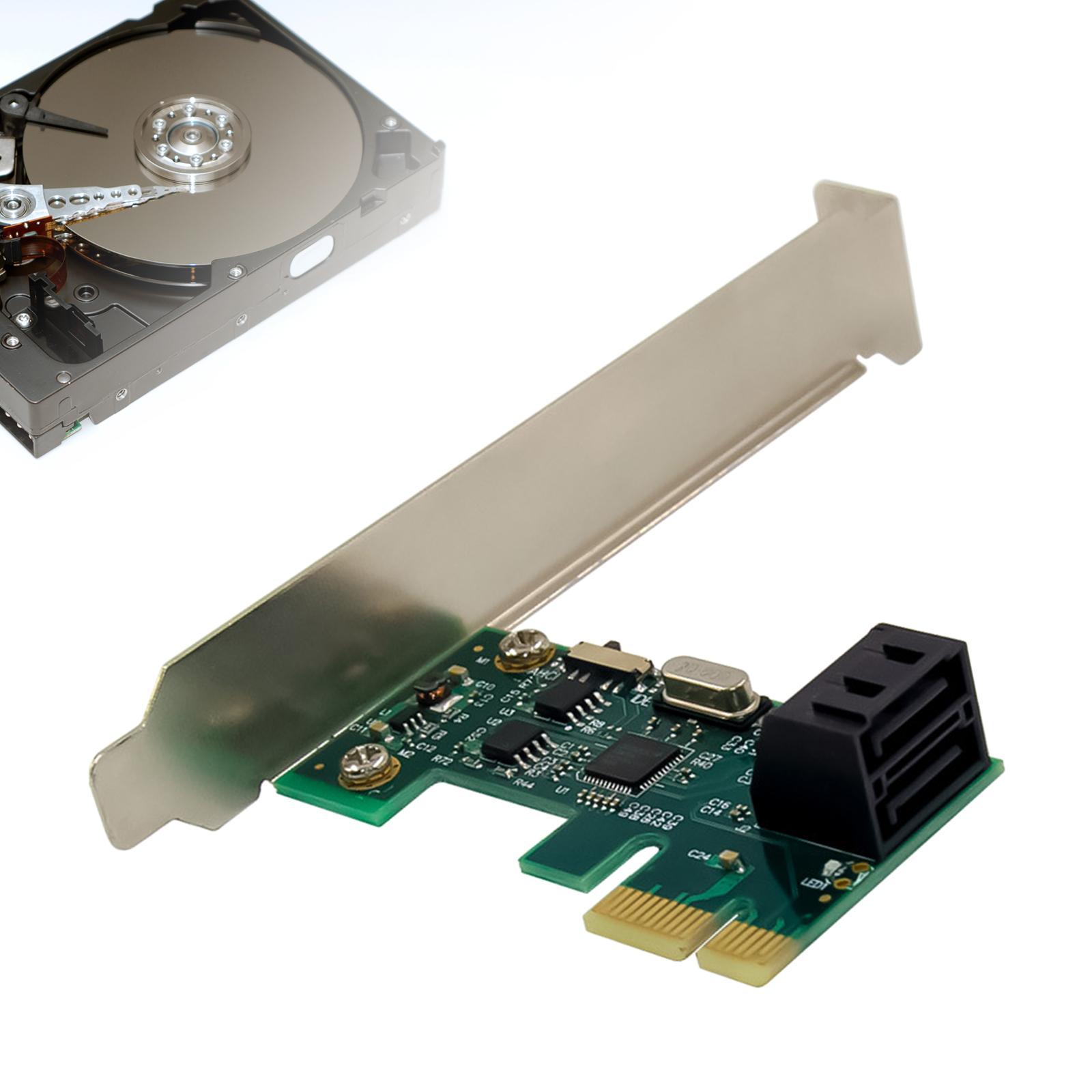 PCIe 2 Port Add On Card Support Message Signal Interrupt 6Gbps for Linux PC