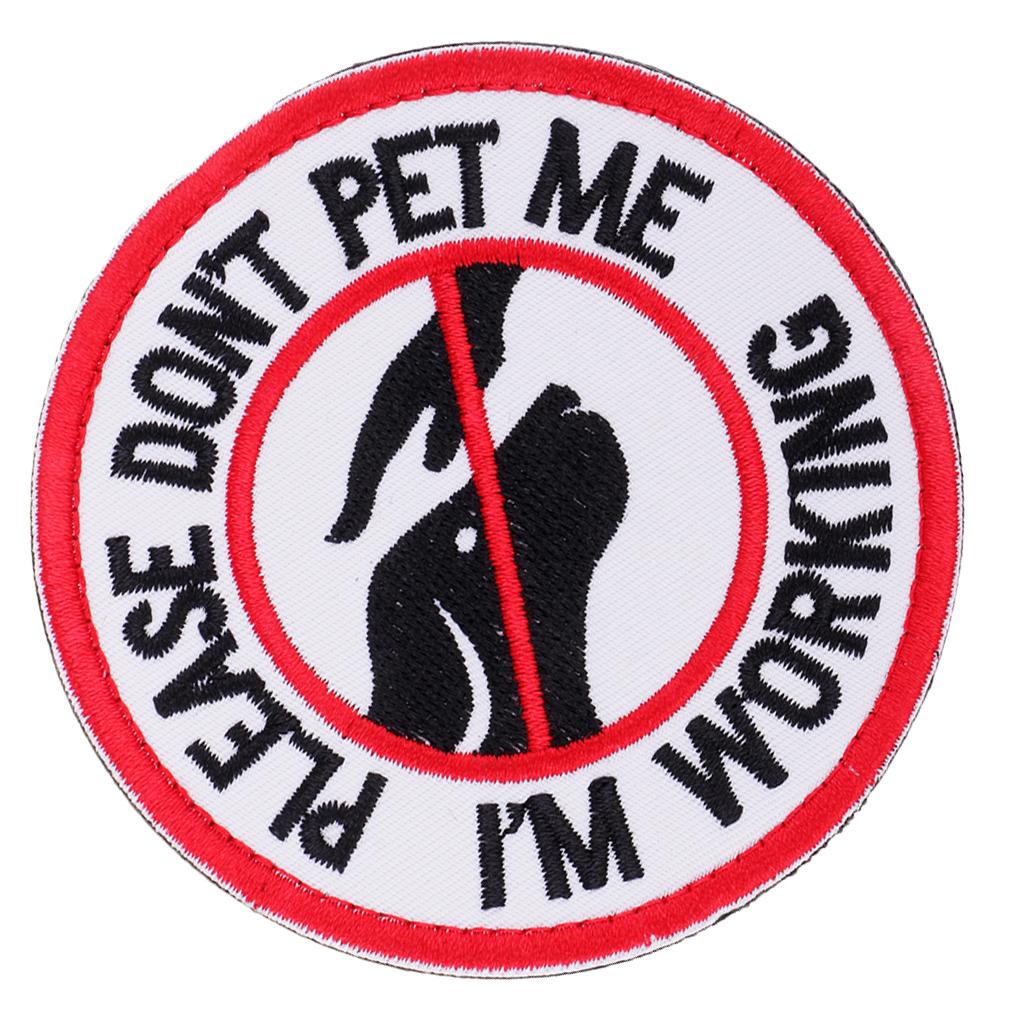 2xService Dog Patch Embroidery Patch Armband Badge Hook & Loop 4#