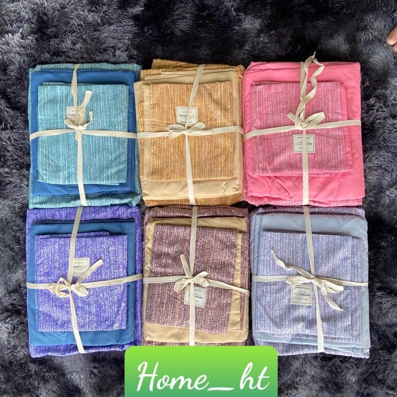 Bộ chăn ga cotton Tici Xước M2T bedding chăn ga Hàn Quốc đủ màu đủ size miễn phí bo chun