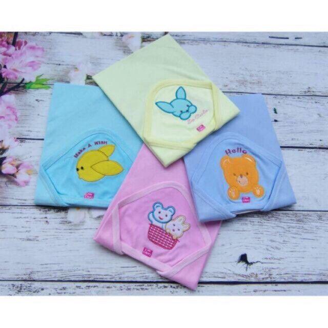 Chăn ủ cotton có mũ hè 100% cotton cho bé trai bé gái Hàng Việt Nam