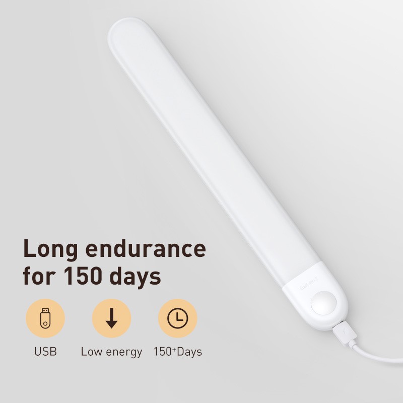 Đèn cảm ứng chuyển động thông minh Baseus Sunshine Series - WARDROBE Edition (800mAh, Human body Induction/ PIR Intelligent Motion Sensor LED Nightlight) - Hàng chính hãng