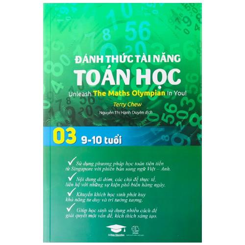 Sách Đánh thức tài năng toán học 3, Toán lớp 3, lớp 4 ( 9 - 10 tuổi )