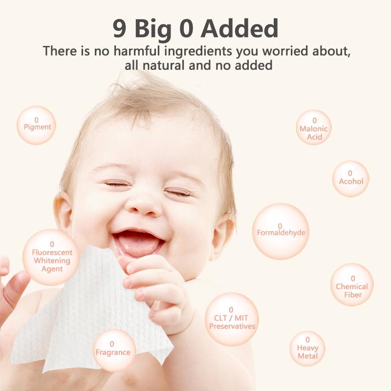 [Einmilk.ân ninh]Khăn giấy ướt hữu cơ Einmilk 80tờ một gói ,không mùi dành cho bé