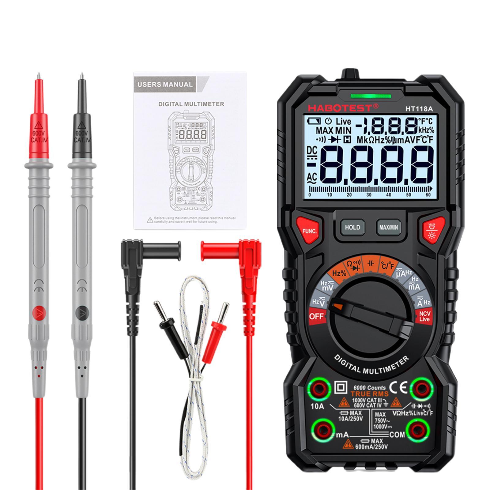 Multifunction Digital Tester Handheld Digital Meter for DC Voltage Circuit Board Test