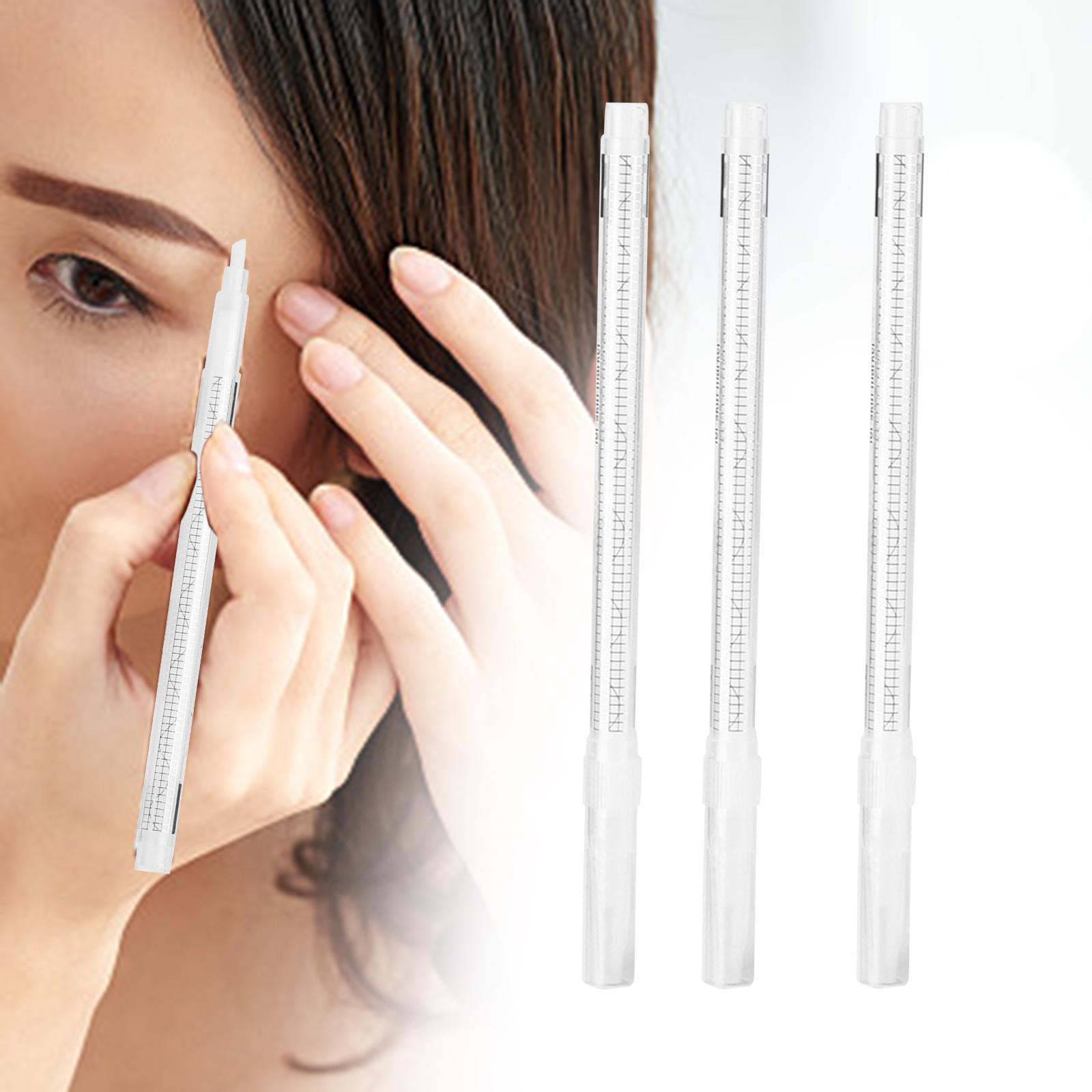 3Pcs Skin Marker Wiping Pen Widely Used Gentle for Eyebrow Lip Quickly Clean