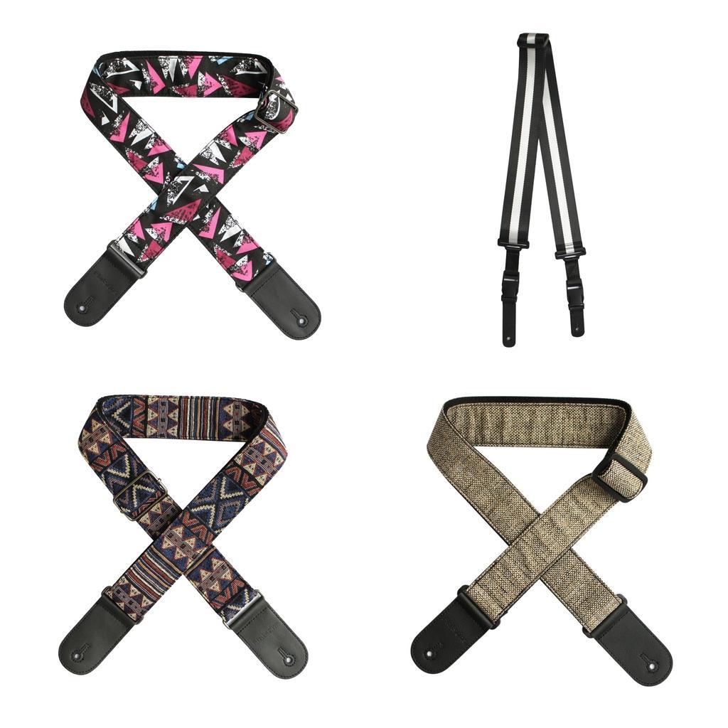 Electric Guitar Shoulder Strap with Leather Belt Musical String Instruments Accessories