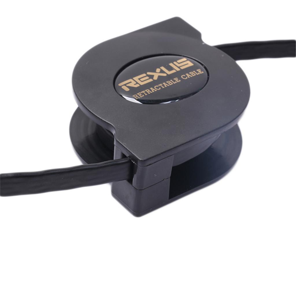 Cat.7 RJ-45 Flat Ethernet Network Cable Patch Retractable Internet .5m