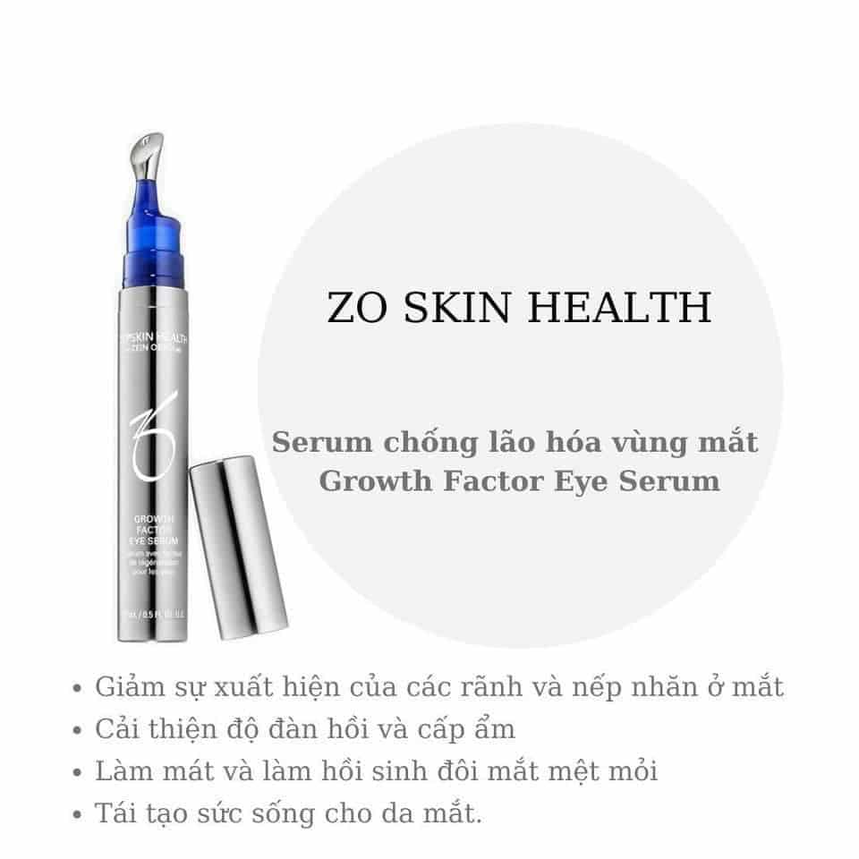 Serum chống lão hóa vùng mắt Zo Skin Health Growth Factor Eye Serum 15ml
