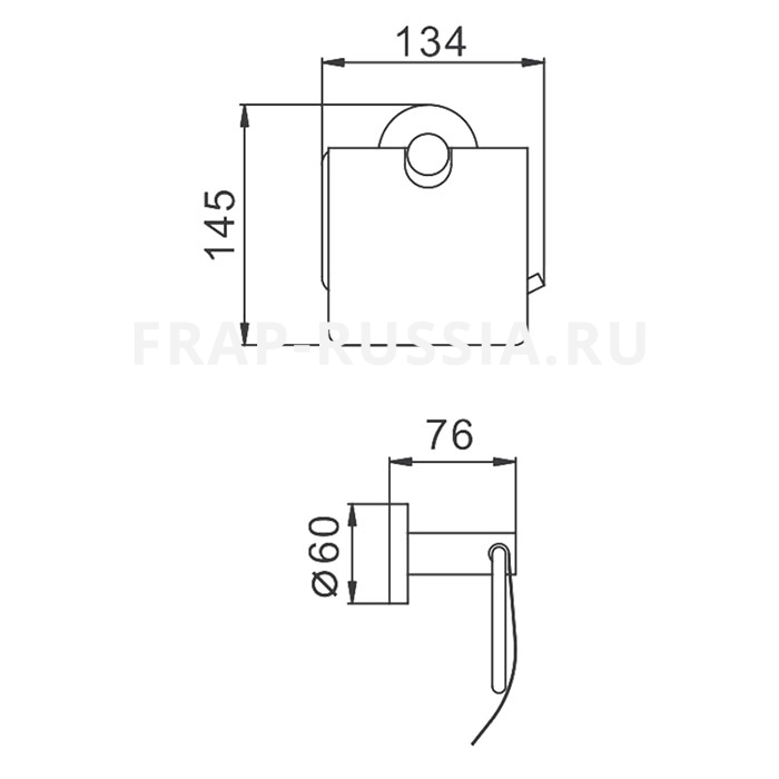 LÔ GIẤY VỆ SINH MẠ ĐEN NHẬP KHẨU NGA FRAP F30203