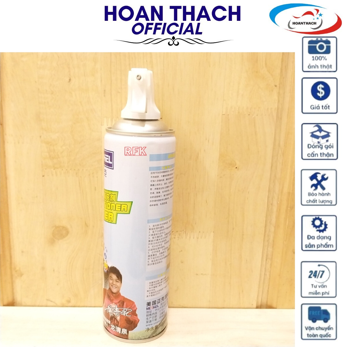 Chai Vệ Sinh Điều Hòa Michel Air Conditioner Clear Dùng cho mọi dòng xe HOANTHACH SP019554