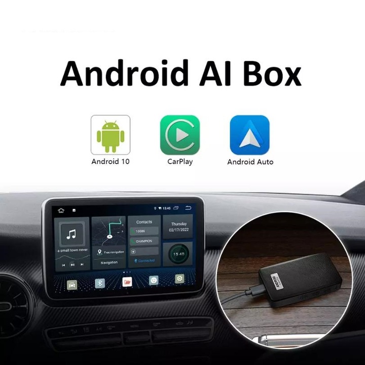 AndroidBox Ai Thế Hệ Mới Nhất dành cho xe ô tô. Android Chip 8 nhân, ram 4G, rom 64G PLC-S21E