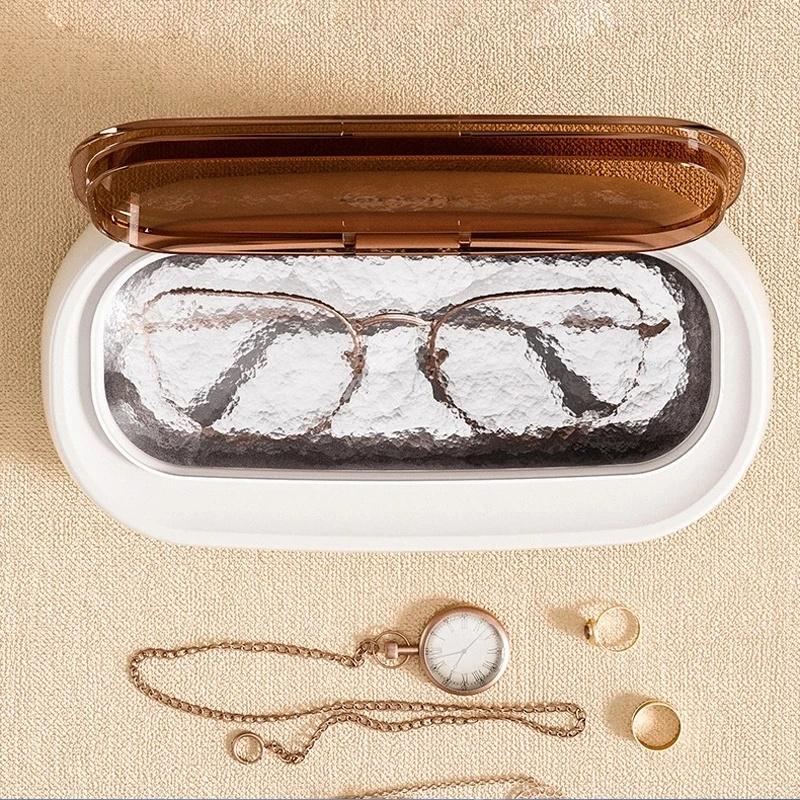 Máy Làm Sạch Trang Sức / Kính / Trang Sức Mini 400ml 48kHz Bằng Sóng Siêu Âm