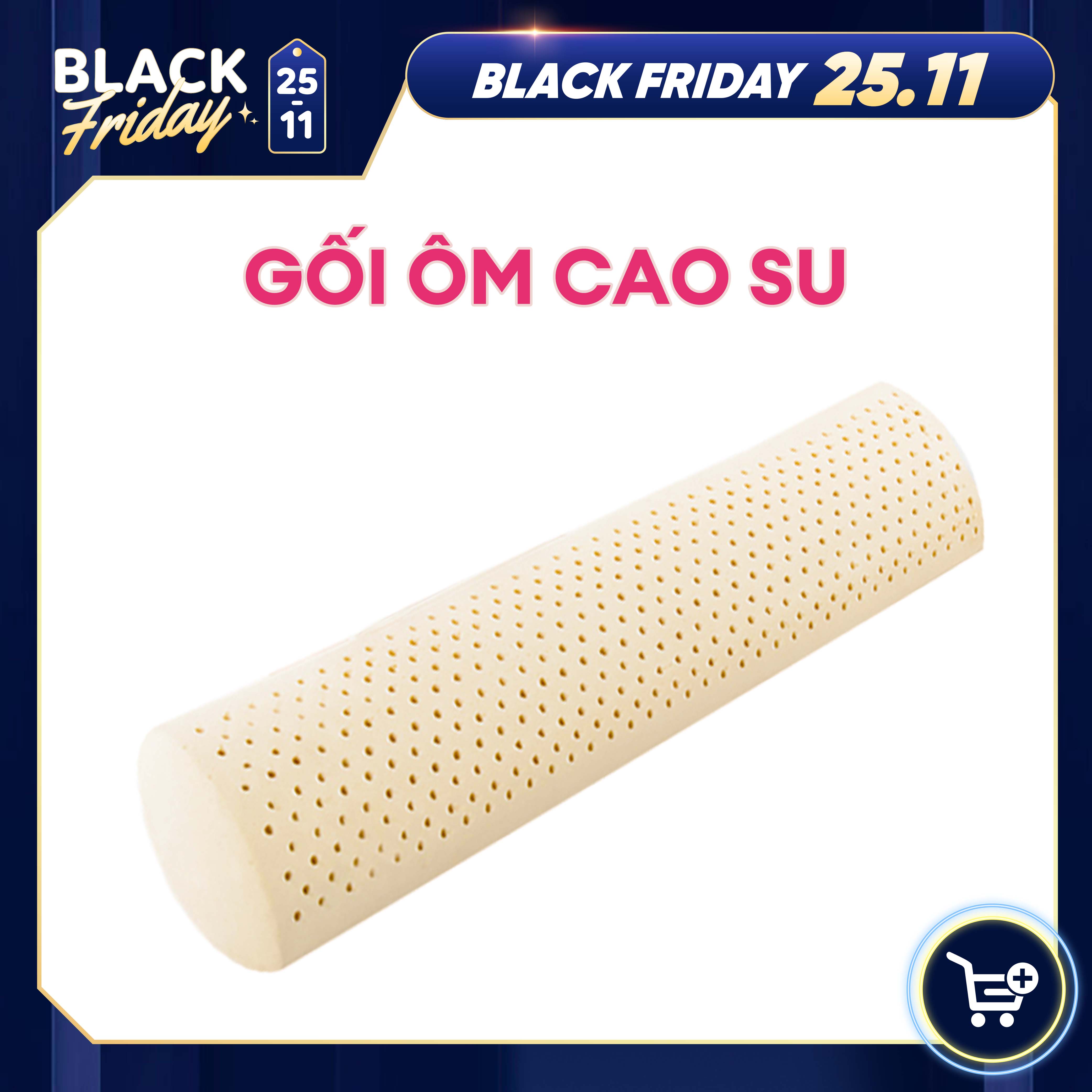 Gối Ôm Cao Su Thuần Việt Cao Cấp, 100% Cao Su Thiên Nhiên, Kháng Khuẩn, Nâng Đỡ Hiệu Quả