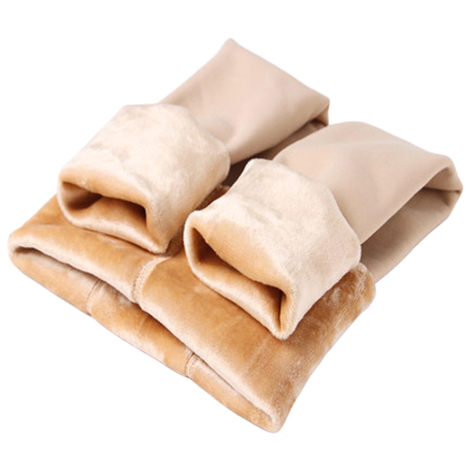 Fashion Women Fleece Lined Tights Thermal Pantyhose Outwear Solid Color