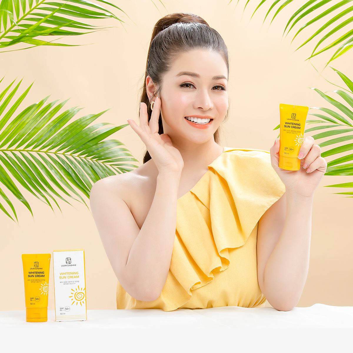 Sun Cream Laura Sunshine - Kem chống nắng dành cho da mặt SPF50+PA++++ 50ml