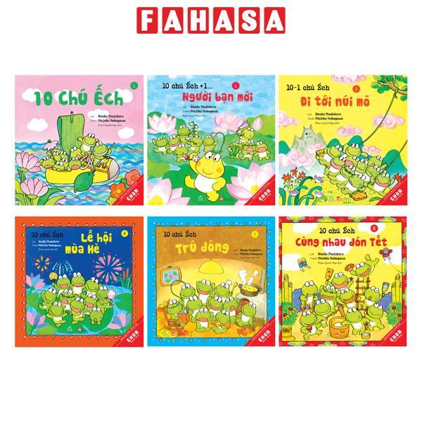 Sách - Bộ Sách Ehon Nhật Bản - 10 Chú Ếch - Phần 1 - Tập 1-6 (Bộ 6 Cuốn)