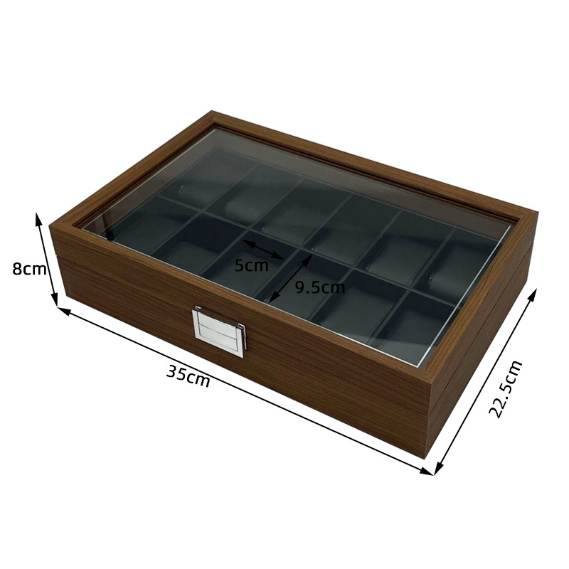 Hộp Đồng Hồ 12 Chiếc SAIKE SAIKE S129 Gỗ Óc Chó