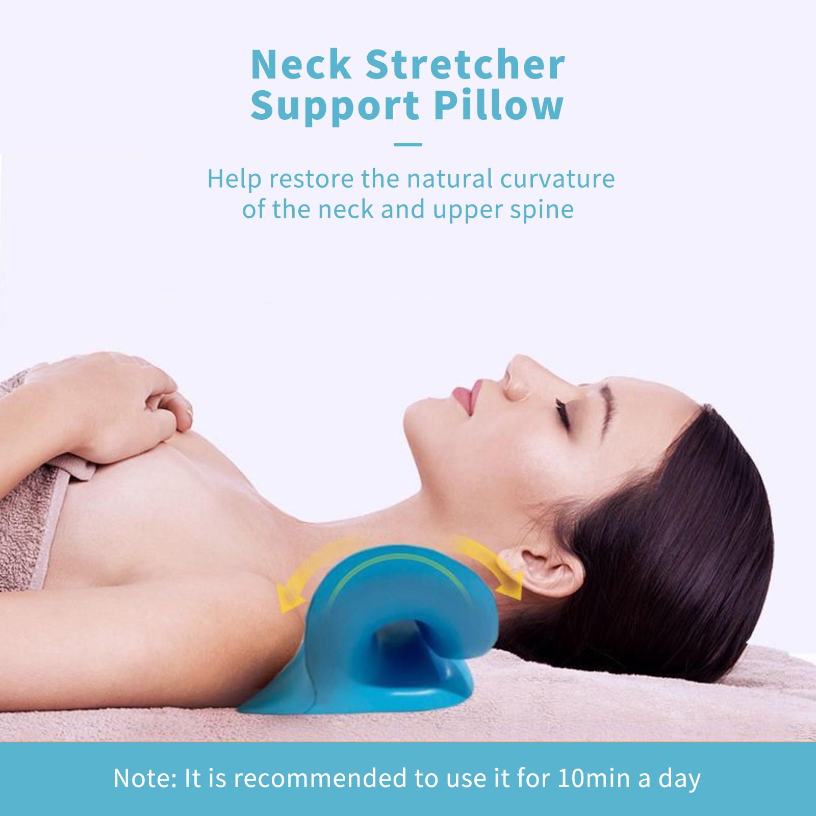 Neck Stretcher Support Pillow Neck and Shoulder Relaxer Pain Relief Portable Traction Pillow Neck Traction