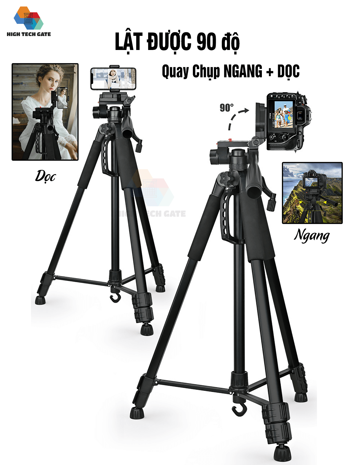 tripod chân đế điện thoại, máy ảnh G-185 hỗ trợ quay chụp video, livestream, quay live tik tok chống rung lắc, cứng cáp, hàng chính hãng