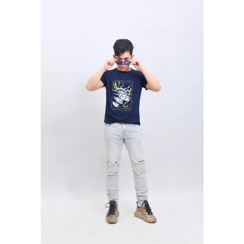 Áo thun nam form chuẩn Nữ Thần Tự Do - Fashion Eking Clothing