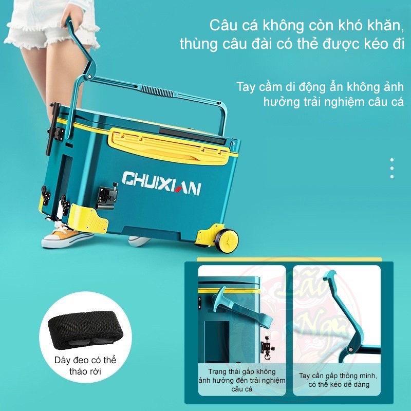 Thùng Câu Đài CHIXUAN Đa Năng Thể Tích 36L Cao Cấp giữ nhiệt cực tốt thách thức mọi địa hình khi đi câu