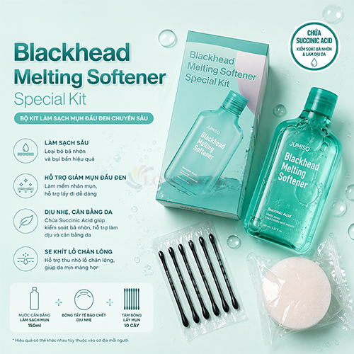 Dung dịch ủ mụn đầu đen Jumiso Blackhead Melting Softener Special Kit (150ml) - Hàng chính hãng