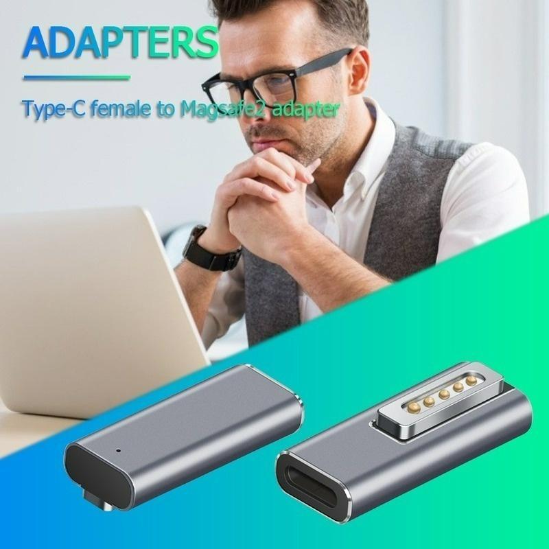 Đầu chuyển đổi sạc nhanh PD cổng USB C Type C Magsafe 2 thích hợp cho Macbook Pro Air Max 20W