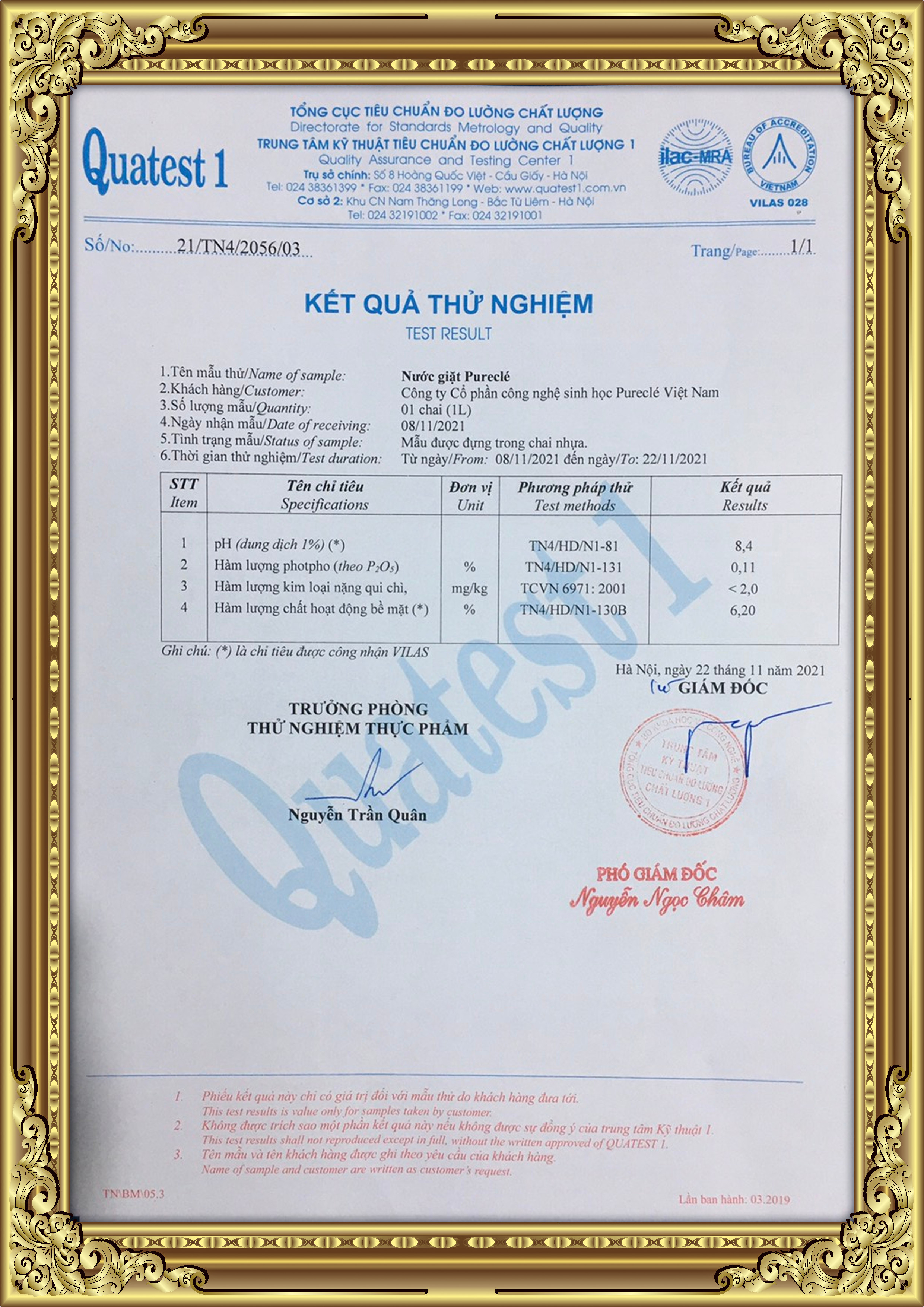 Nước giặt xả Pureclé