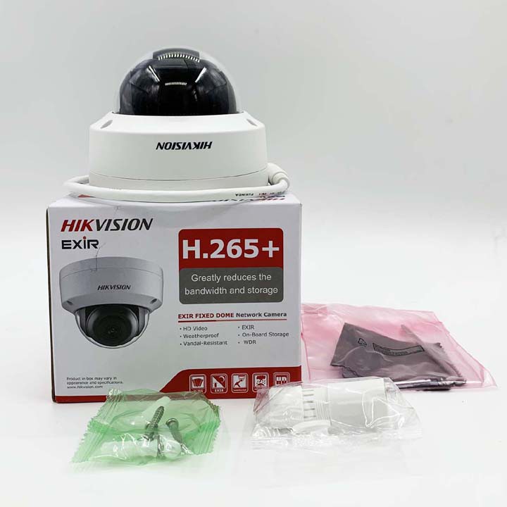 Camera IP Dome 2MP HIKVISION DS-2CD1123G0-IUF trong nhà, ngoài trời có mic - Hàng chính hãng