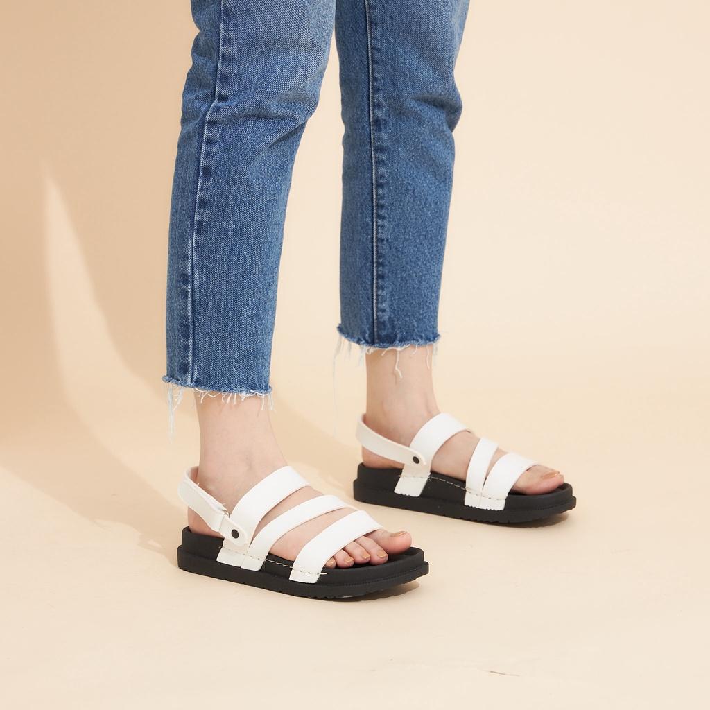 Giày MWC 2954 - Giày Sandal Đế Cao 3p, Sandal Quai Ngang Chéo Cách Điệu Thời Trang