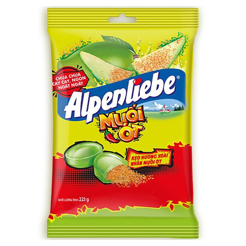 Kẹo Alpenliebe Hương Xoài Nhân Muối Ớt 223G 77 Viên – 8935001715764
