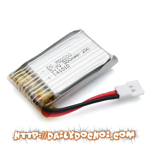 Pin sạc 3.7v dung lượng 300mah chân cắm trắng dẹt p2.54 cho s39